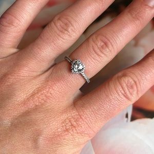 Pandora Elevated Heart Ring